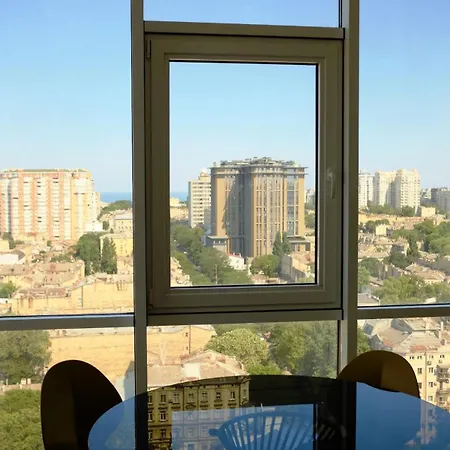 With A Terrace And Panoramic Sea And Views Apartment Odesa